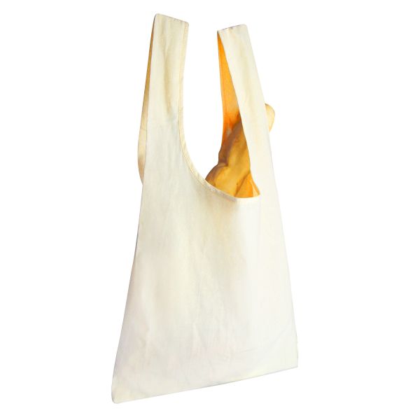 OEM Convenient Fancy Organic Cotton Tote Bags Bulk Natural White Color With Logo