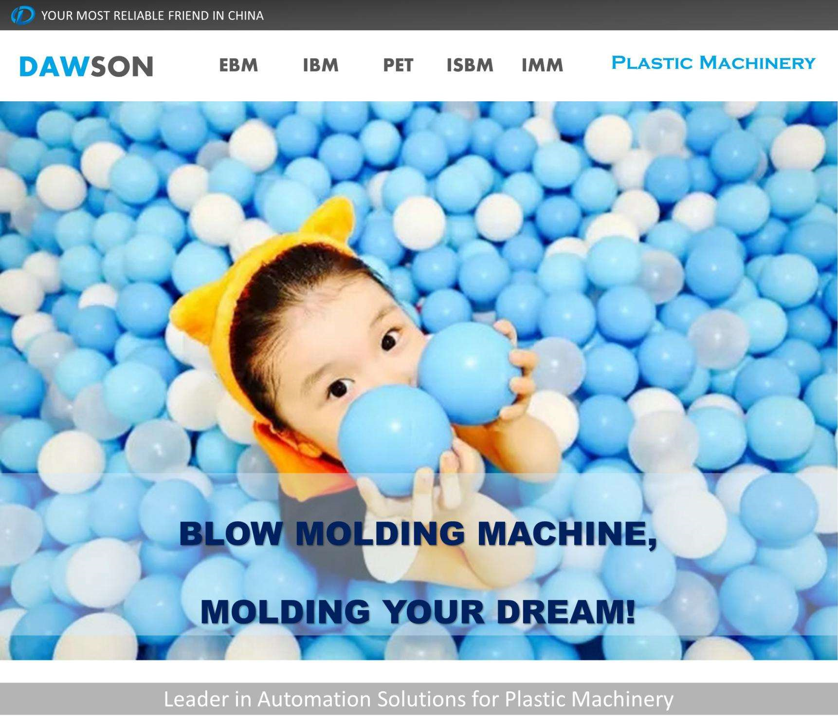 Пластиковые игрушки детей шарика моря делая машину прессформы дуновения штранг-прессования машины