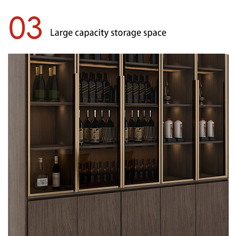 Support customization Contemporary Living Room Office Display Cabinet, Modern Design, Wooden/Metal/Glass Material