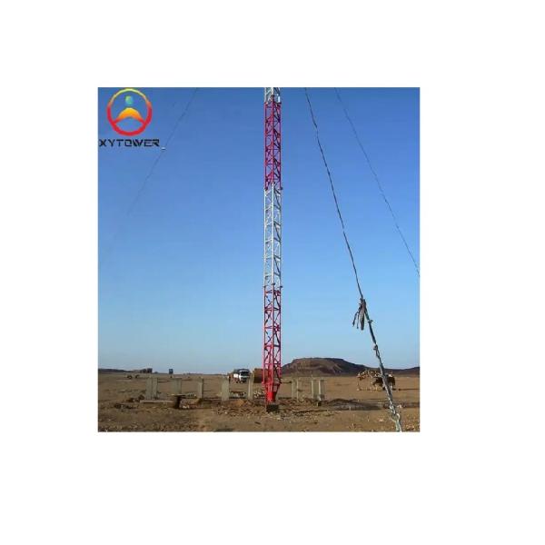 Self-supporting Guyed Wire Telecommunication Cell Gsm 4g 5g Antenna Bts Mast Tower