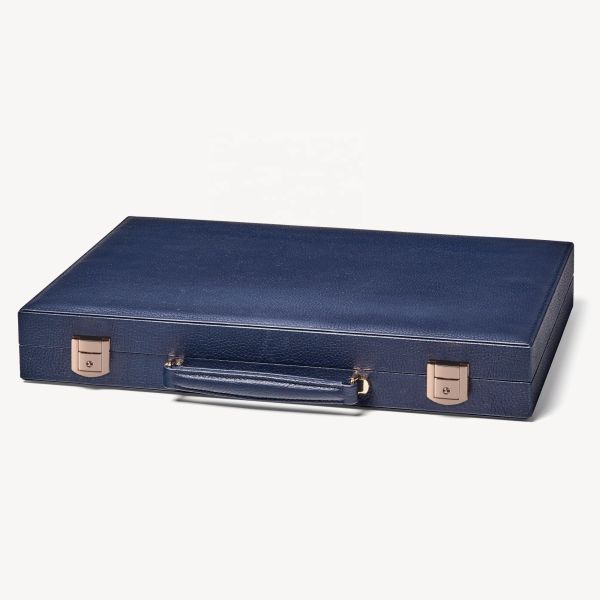 OEM ODM Table Chess Game Wooden Leather Backgammon Board Travel Luxury Backgammon Set