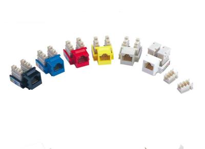 De Cat5e Toolless Jack UTP Rj45 do perfurador cor trapezoide de Jack para baixo personalizada