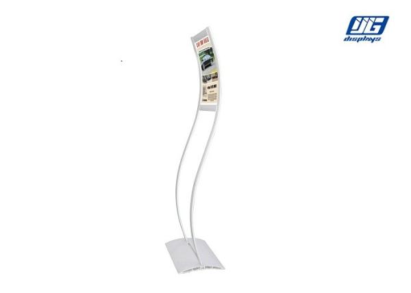 YPF Double Thin Bevel Anodizing Sliver Poles Poster Advertising Exhibition Stand