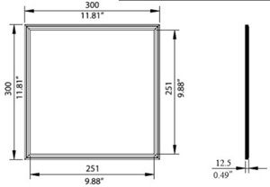 300mm*300mm LED Panel Lights,18W Flat Panel