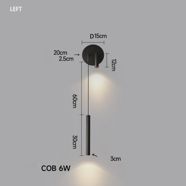 Bedside chandelier modern bedroom living room sofa background wall lamp pendant spotlight hotel villa Nordic atmosphere