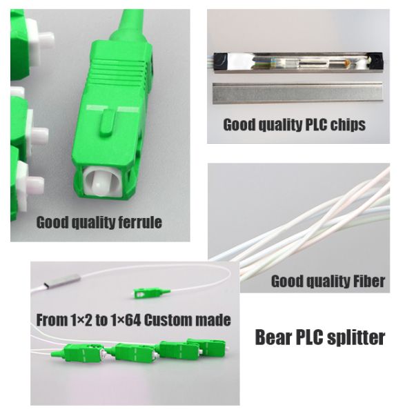 Splitter SC APC UPC Splitter PLC Splitter оптического волокна одиночного режима 1X16 1X8 1X4 оптически