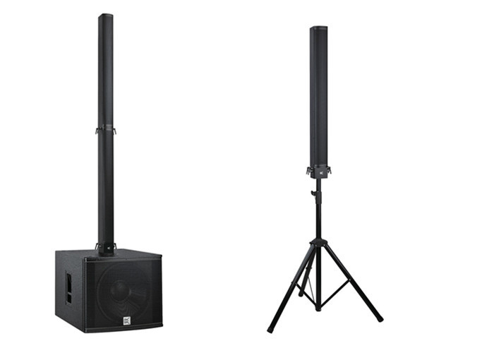 Aluminum Plywood Column Array Speakers Bar Sound System , Pro Sound Speakers 18 Inch