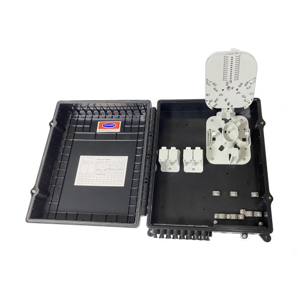 Outdoor Optical Splitter Box 3in 16out  With LGX Module  For 2x3mm Flat Drop Cable Outlets PC ABS Material