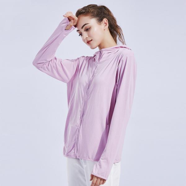 Camiseta esportiva com fechadura e manga longa, camisola de yoga.