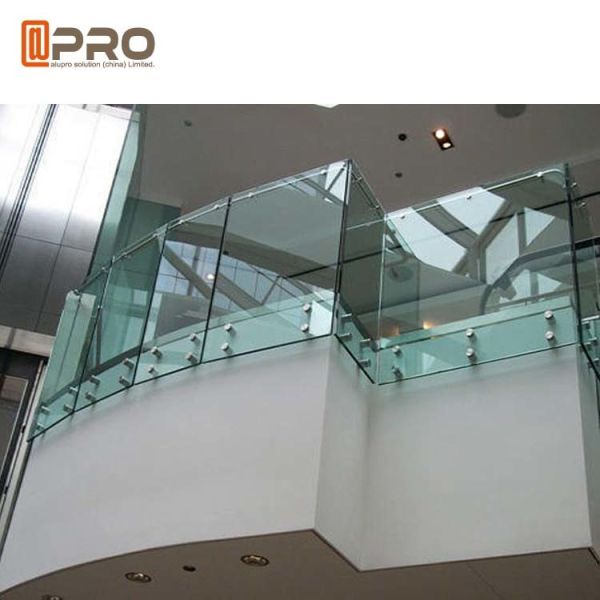Glass swimming Pool Fence Spigots 0.3mm frameless Aluminum Balustrade