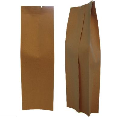 Kraft paper bag side gusset plastic pouch tea food packaging bag with easy-tearing