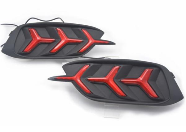 Lamborghini Style Universal Fog Lamp Rear Bumper Led Lights For Honda New Civic 2016 2018