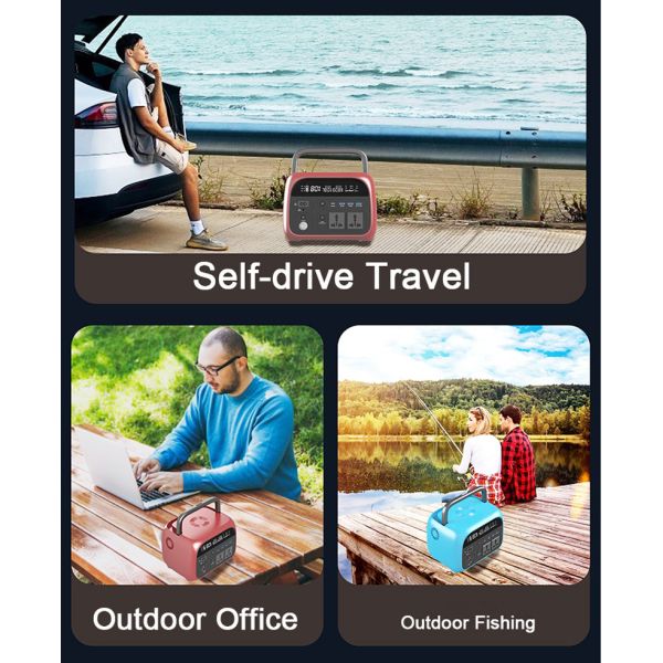 Наружное портативное хранилище энергии источник питания OEM Custom 500W 600W 4KG Легкая портативная электростанция