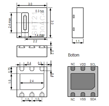 Datasheet SHT21 Sensor Ics SHT11 Digital Humidity Sensor SHT15