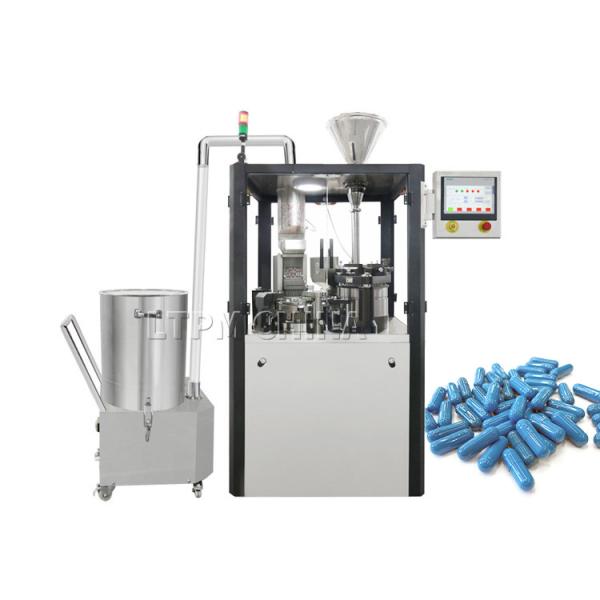 Máquina de enchimento de cápsulas de 1300 kg com potência total de 5,5 kW e taxa de alimentação de cápsulas ≥ 99,5%