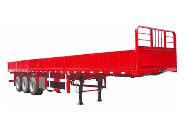 Transport BPW Side Wall Semi Trailer 50000kg 3 Axle Flatbed Trailer