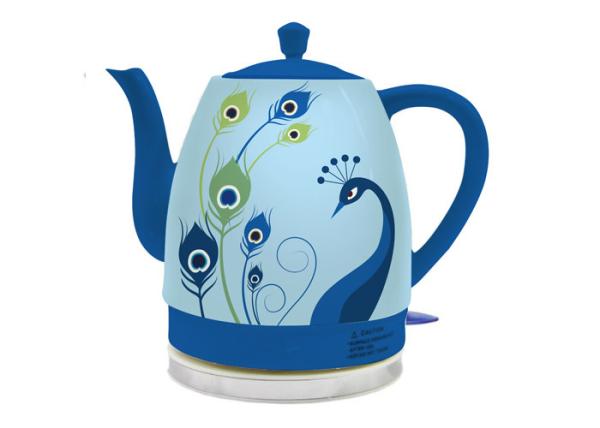 1.0L Small Size Ceramic Electric Water Kettle Porcelain Body Electric Water Jug