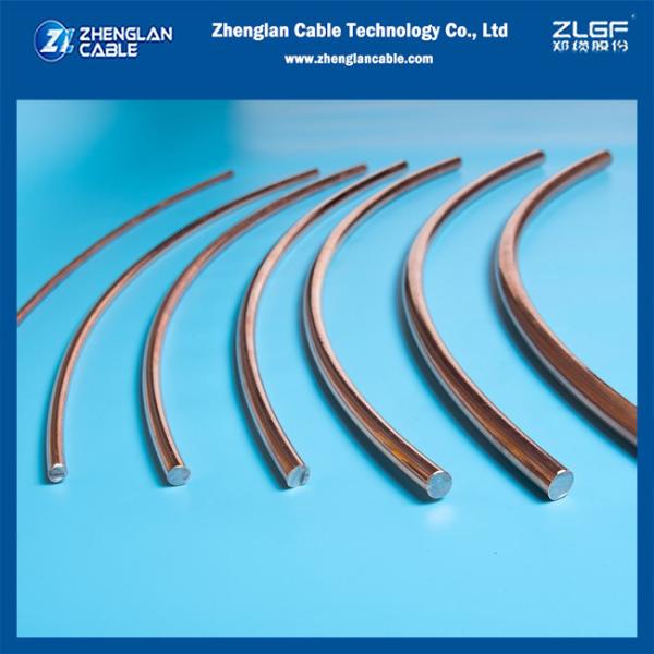 Condutor de aço revestido de cobre 4AWG ((1/5.19mm) HS 40% Conductividade ASTMB910/B910M
