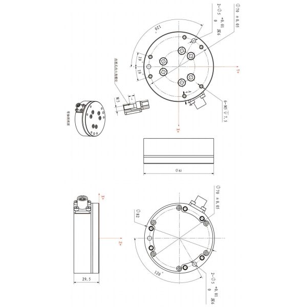 Локальные сети 6 масштабов ячейки загрузки датчика 500n Ip64 силы оси веся