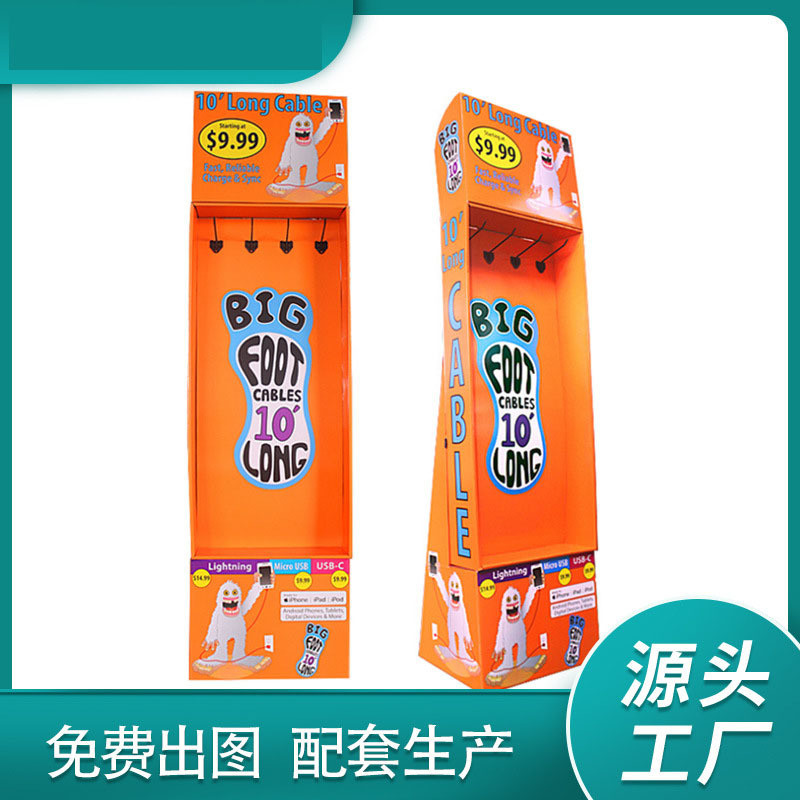 Retail Shops Cardboard Hook Display Box Custom Design Luxury Cardboard Cell Phone Box