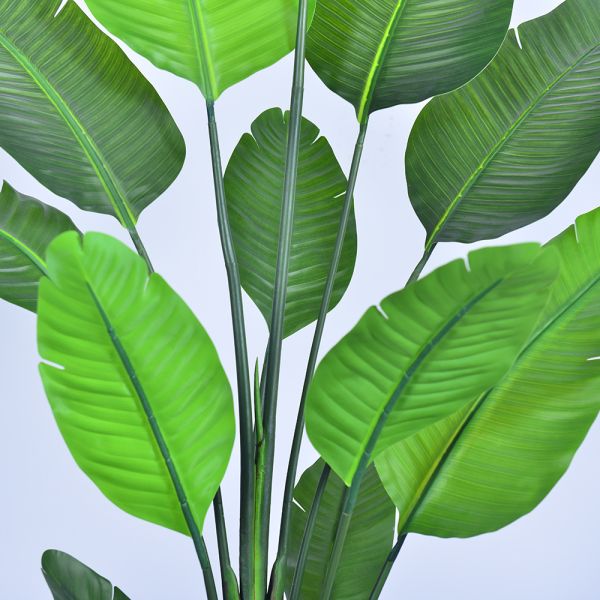 Faux Traveller's Palm Tree (artificial birds of paradise plant) - 180cm/210cm Realistic PE Leaf Artificial Plant for Indoor Outdoor Decor