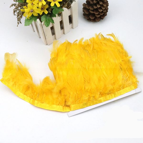 DHL Shipping Turkey Chandelle Feather Fringe Trimming with Satin Ribbon Tape