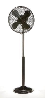 4 Blade 35W Vintage Electric Fan , 12 Inch PSE Retro Floor Standing Fan