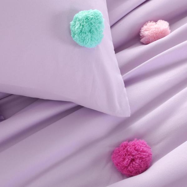 5 Piece Girls Toddler Bedding Set Children Comforter Sets Skin Friendly With Microfiber Fabric