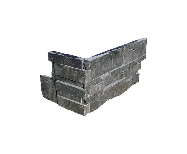 Split Black Slate Culture Stone Wall Cladding 10mm Thickness