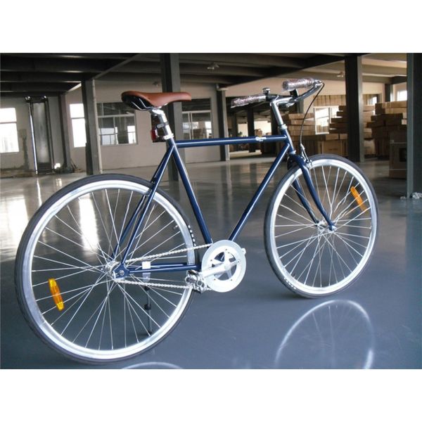 Lasco Adult Mens Single Speed Retro Bike Vintage 4130 City Bicycles Hybrid Chromoly Bikes 700*25C
