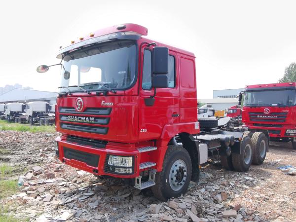 25 - 60 Tons 6x4 F3000 Shacman Tractor Truck Air / Hydraulic Braking System
