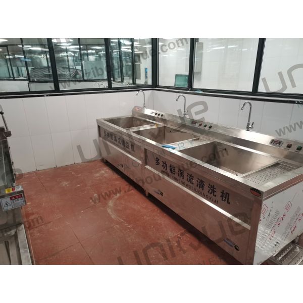 1800*800*950 mm Stainless Steel 304 Vegetable and Cucumber Bubble Washing Sink Machine