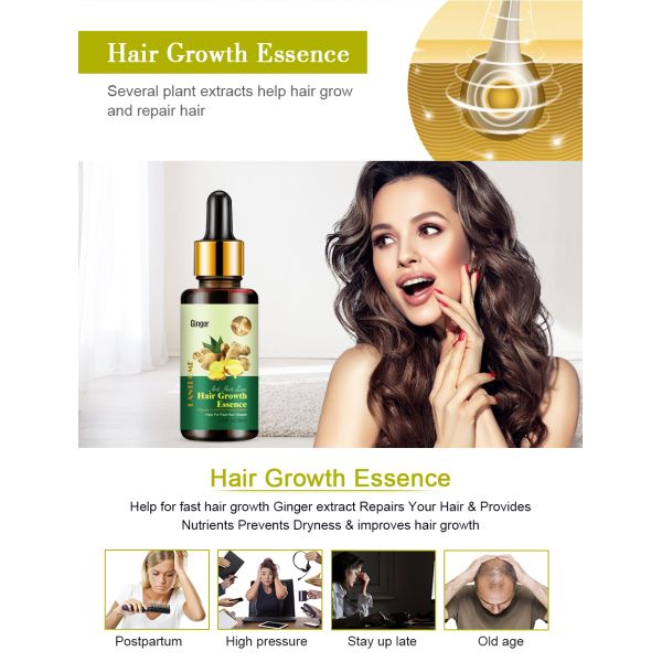 ODM Hair Regrowth Serum 7 Days Ginger Oil 30ml For Repairing