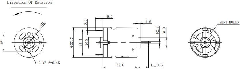 RS360 Motor 6V-12V 12000RPM High Torque Carbon Brush Motor For DIY Machine