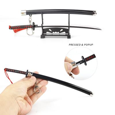 Demon Slayer Kamado Tanjirou Nidai Sword Keychain Mini Katana Sword