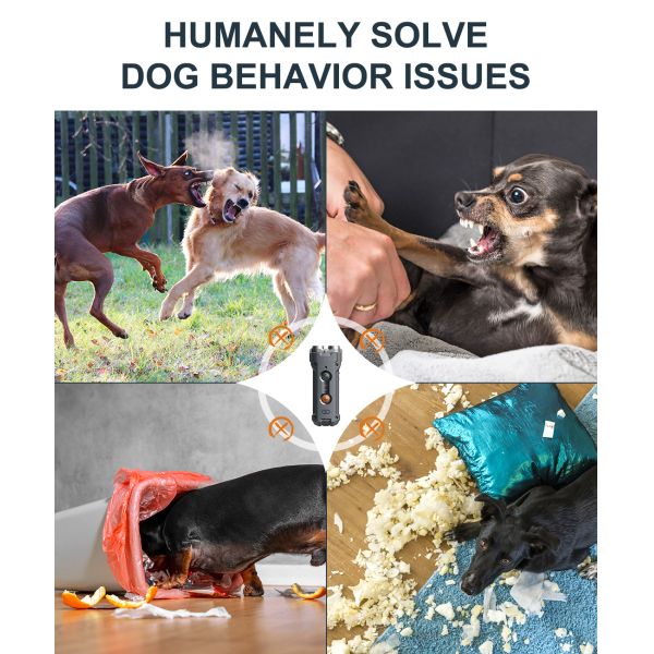 New Style Sustainable Portable Rechargeable Waterproof Ultrasonic Dog Repeller Anti-Barking Training Device Handheld Outdoor Use