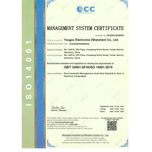 Yougou Electronics (Shenzhen) Co., Ltd. Certifications