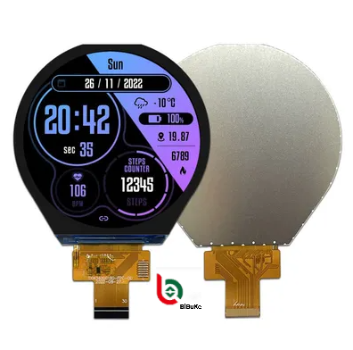 3.4 Inch Round TFT LCD Display with 800*800 Resolution IPS Panel and Custom Touch Screen