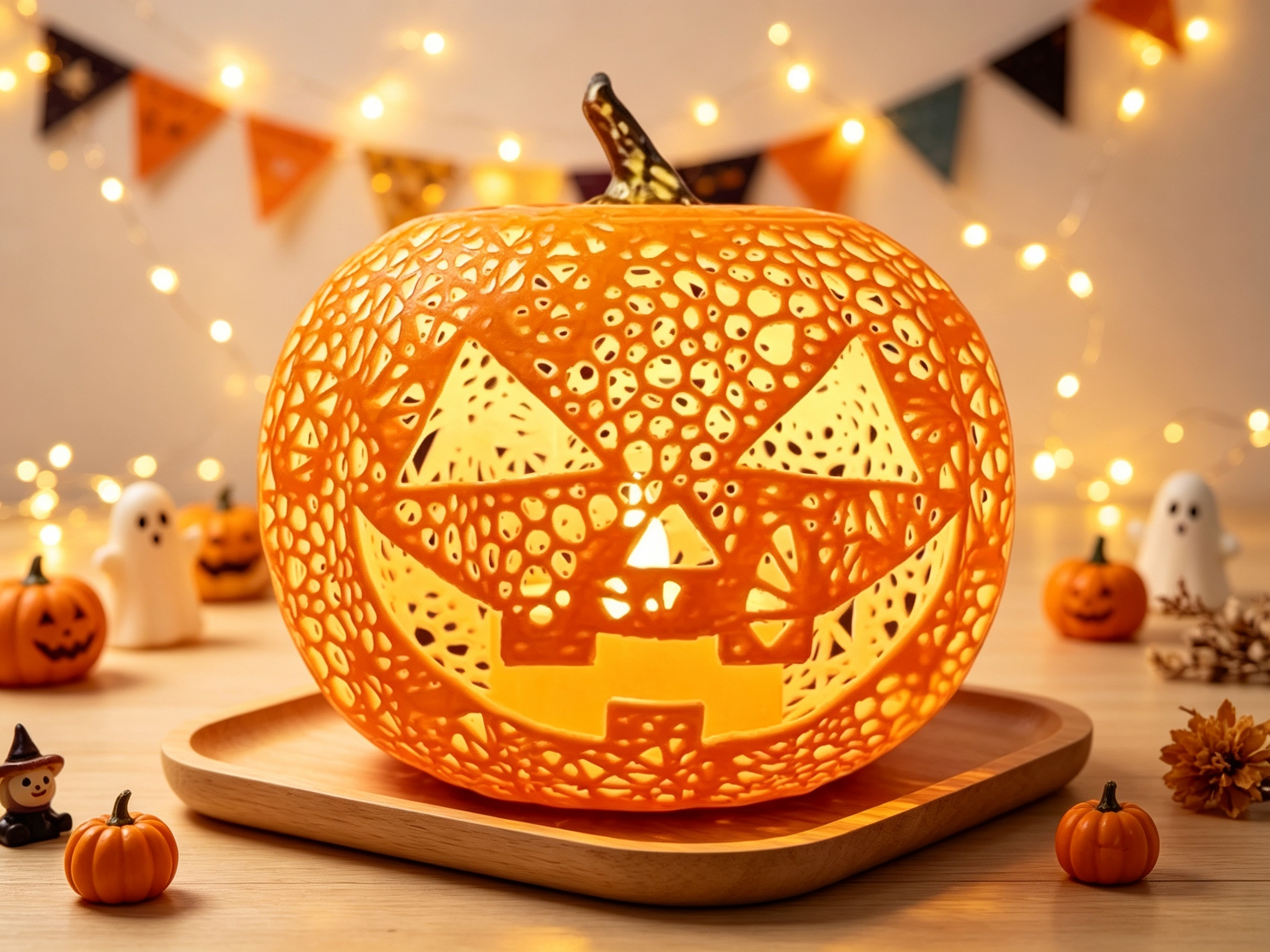 FDM Molded Christmas Ornament 3d Print Hollow Carved Halloween Pumpkin Decorations