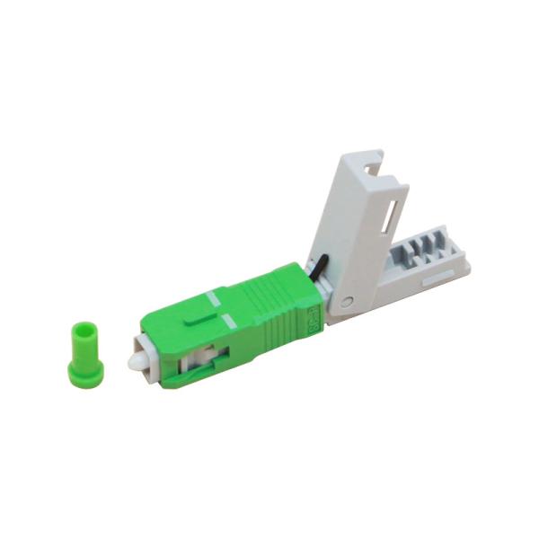 Customized Drop Cable Sc Apc Connector Green Low IL  Convenient For Field Installation