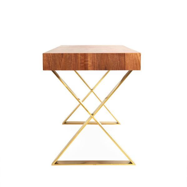 CHANNING Living Room Table Sets For Living Room Or Office Room With Wooden Top