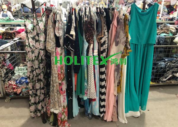 First grade American style , used women's clothing , second hand ladies silk dress