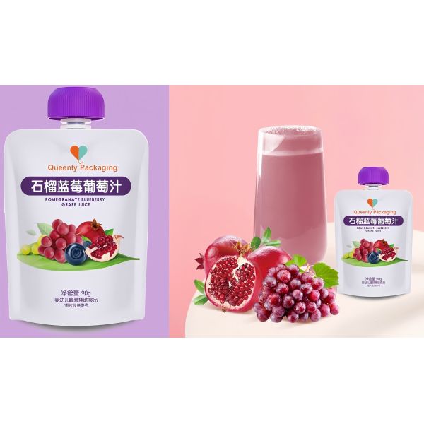 Food Grade Yogurt Spout Pouches BPA Free Reclosable Printed Spout Pouch