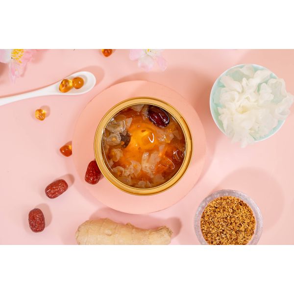 Ginger Jujube Stewed Peach Gum Dessert Collagen Instant Food