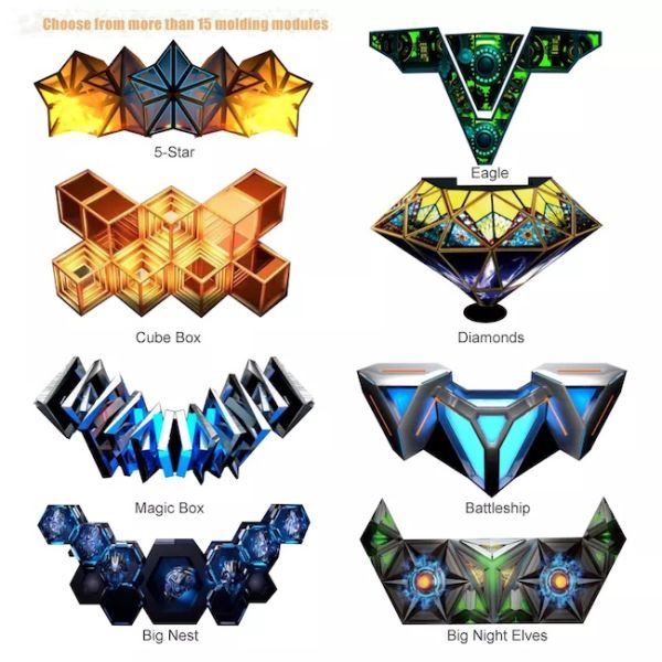 P4mm Ночной клуб Креативный светодиодный видеостень SMD2121 16 бит