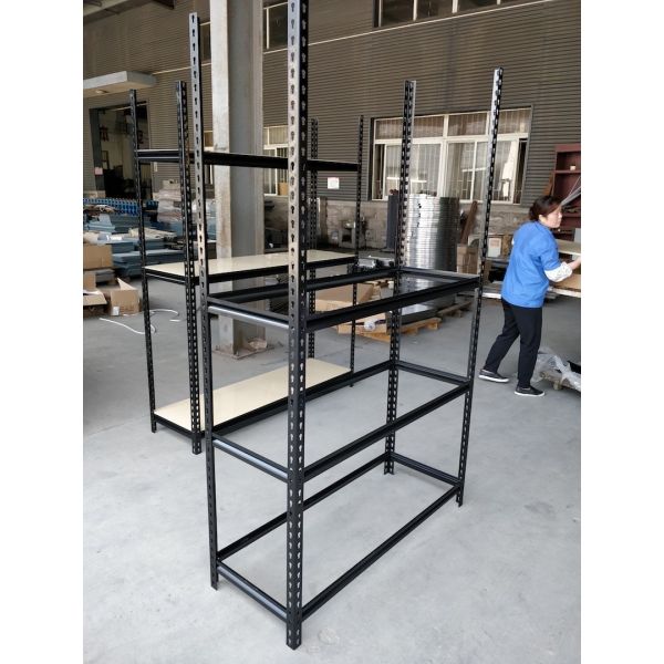 Light Duty Rivet Rack Shelving , Steel Material Boltless Warehouse Shelving