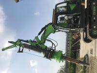 Perfuração de empilhamento giratória hidráulica Rig Winch Pull 75kN 1100 milímetros