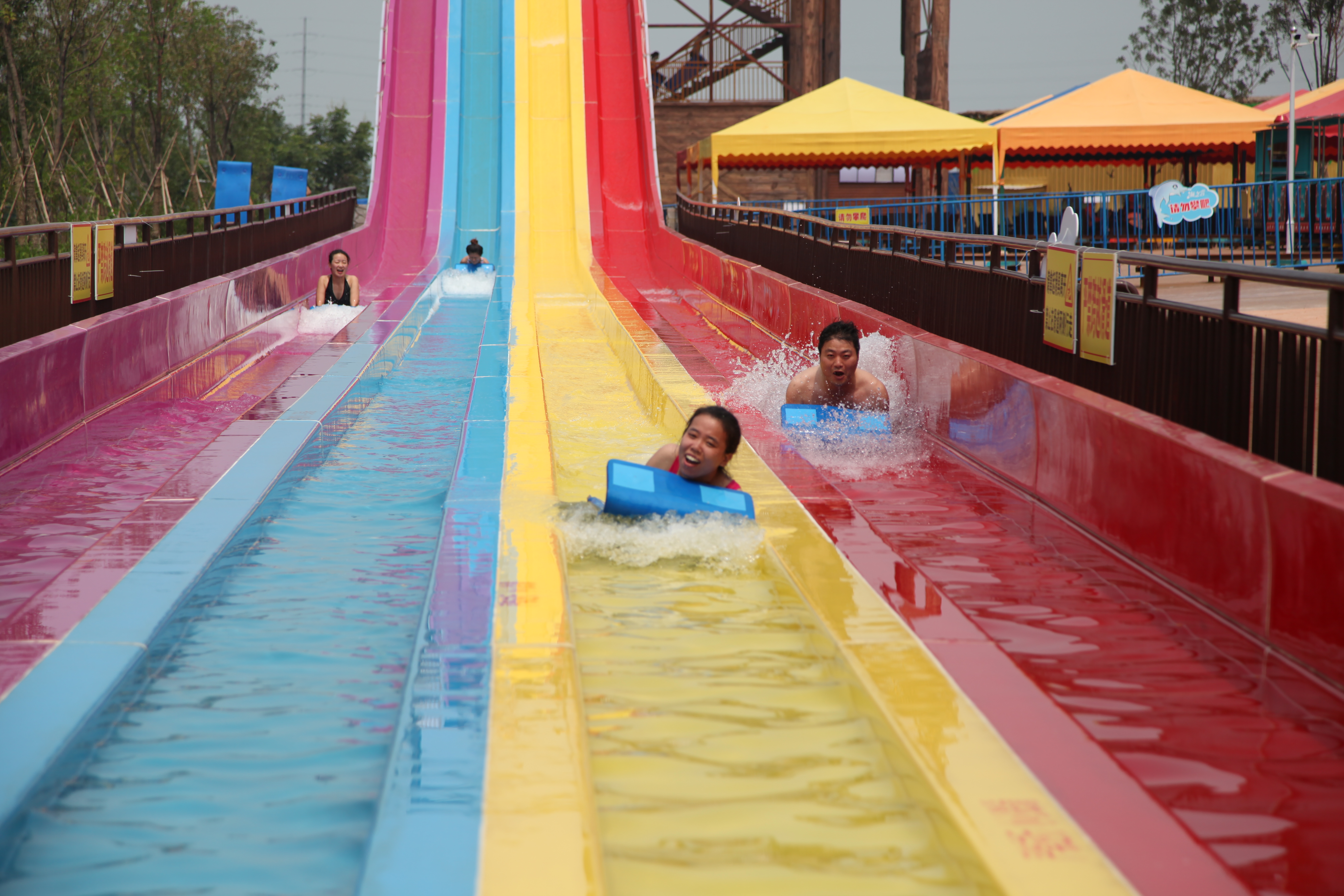 FRP Fiberglass Custom Water Slides for adults / amusement park equipment