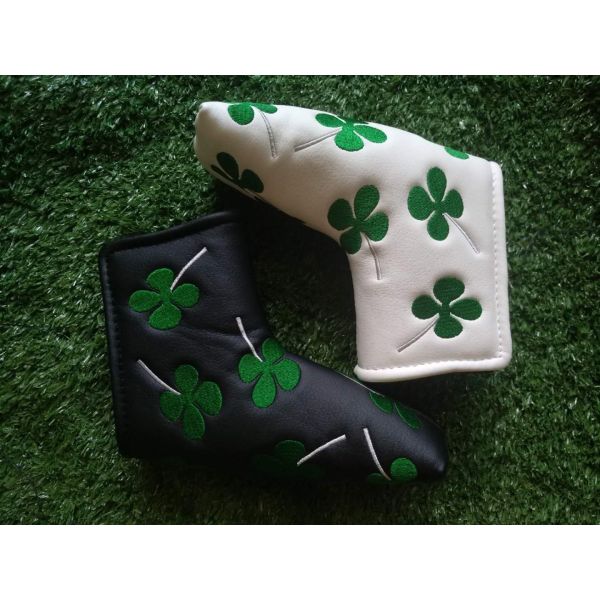 Four Leaf Clover headcover , Golf headcover , golf headcover , putter headcover ,  headcover