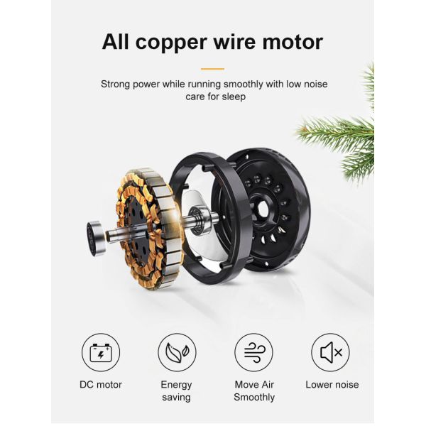 Ventilador de teto LED com luz 1stshine Controle de parede sem fio de motor silencioso DC clássico moderno